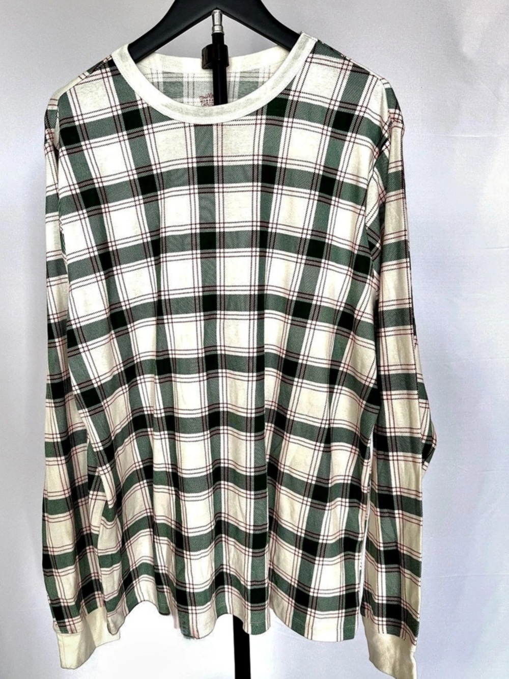 Wondershop Men's Plaid Sleepwear Thermal Long Sleeve Top Thermal Sleepwear Top